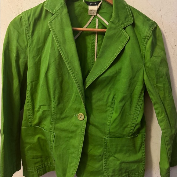 J. Crew Jackets & Blazers - J. Crew Green Blazer with Structured Shoulders